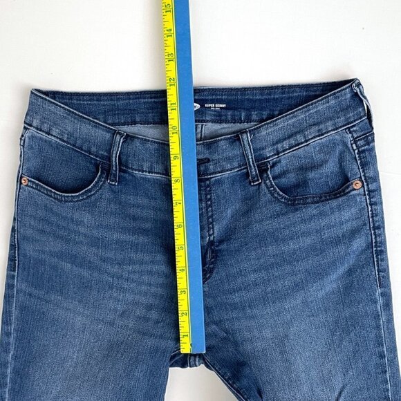 Old Navy Jeans Women's Super Skinny Mid Rise Medium Wash Size 8L length 31" - Picture 5 of 8